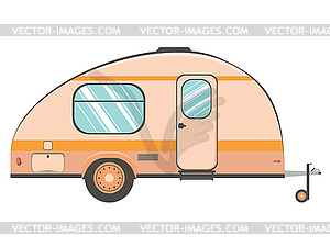 Camper trailer design - vector clip art