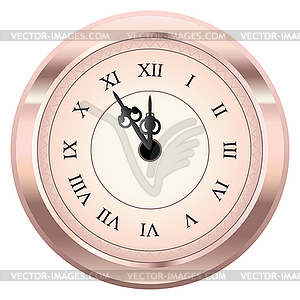 Vintage clock design - vector clip art