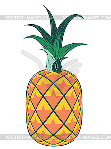 Pineapple abstract design - vector image