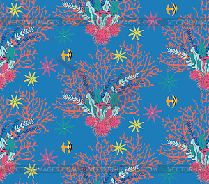 Coral reef design - vector image