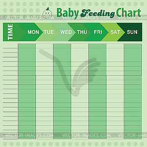Детские График подачи для мам - красочные - стоковый векторный клипарт