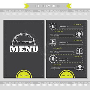 Menu for restaurant, cafe, bar, coffeehouse - vector image