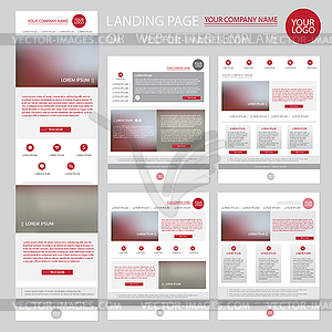 Modern website design template - vector clip art