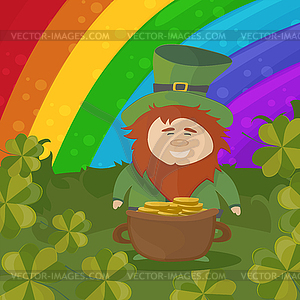 Saint Patricks Day Card Design - Treasure of - vector clipart / vector image