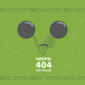 404 error Page not found emoticon - - vector image
