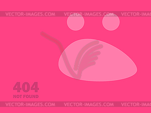 404 error Page not found emoticon - - vector clip art