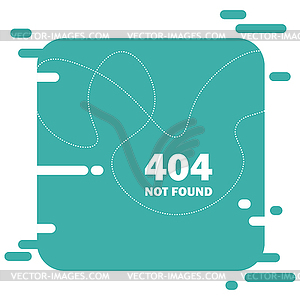 Error 404 page not found layout design. Website - vector clipart