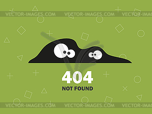 Illustrator of 404 error page not found green - vector clip art