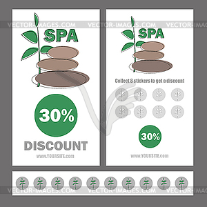 Gift Voucher template for Spa, Hotel Resort, - vector image