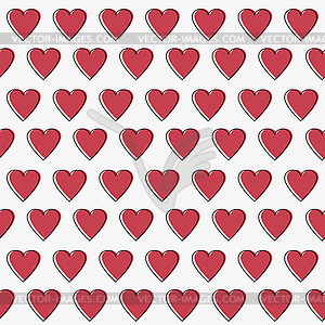 Simple hearts seamless pattern. Valentines day - vector image