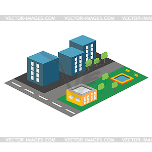 Isometric icon or infographic element representing - vector image