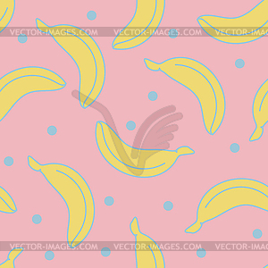 Stylish seamless background with bananas. Seamless - vector image