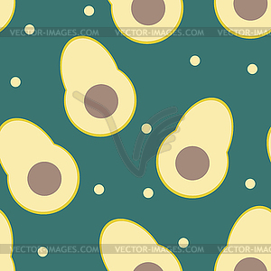 Healthy food. Avocado print. Seamless pattern - vector clipart