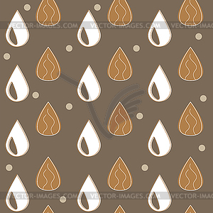 Almond milk - set of design elements and pattern fo - vector clip art