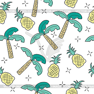 Creative art seamless endless repeating pattern - vector image