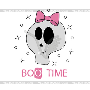 Funny skeleton. Print on T-shirts, sweatshirt and - vector clipart