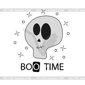 Funny skeleton. Print on T-shirts, sweatshirt and - vector clip art