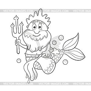 Horoscope zodiac sign - aquarius. Cartoon - vector image