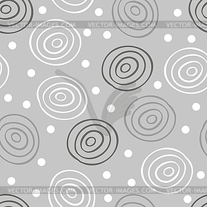 Abstract geometric pattern points, circles. Gray - vector image