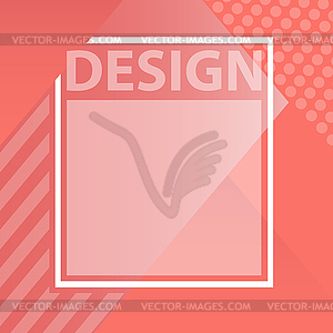 Living Coral color of year. Color trend palette. - vector image