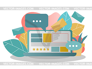 Social Media Concept for web page, banner, - vector image