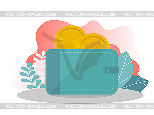 Online shopping. Landing page template. Modern - vector image