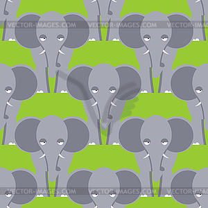 Elephant seamless pattern. African wild beast - vector clipart / vector image