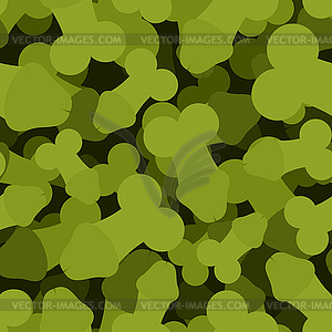 Penis military seamless pattern. Member army - vector clip art