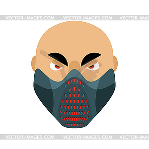 Elevation Training mask fitness. sports accessory - color vector clipart