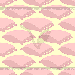 Pillow pattern. Bed linen background. Textile - vector image