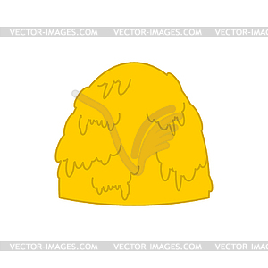 Hay stack . Haystack. agricultural - vector clipart