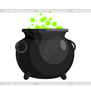 Magic Witch Cauldron. magical boiler - vector image