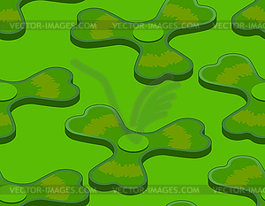 Irish spinner clover shamrock pattern. Hand toy - vector clip art