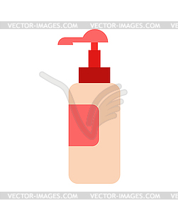 Lubricated . Tube cream - vector clip art