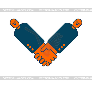 Contract icon. Negotiation of concept. Boss icon an - vector clipart