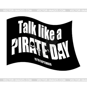 International Talk Like Pirate Day. piratical - vector clipart