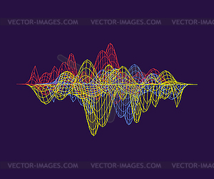 Equalizer . Abstract music graph - vector image