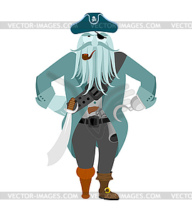 Captain pirates ghost. Mythical Angry boss buccanee - vector clipart / vector image