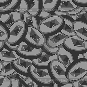 Etherium seamless pattern. Cryptocurrency - vector clip art