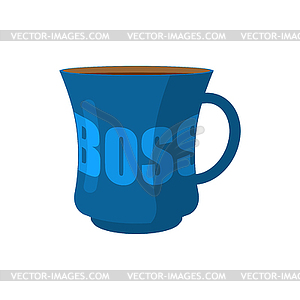 Mug of boss . pot of director - royalty-free vector image