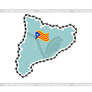 Catalonia is sovereignty and independence. - vector image