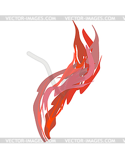 Smoke red Acidic . Chemical evaporation. illustra - vector image