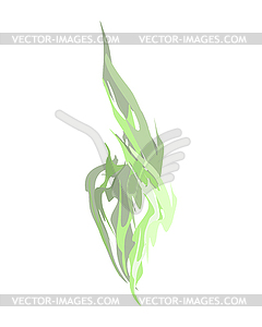 Acidic smoke Green . Chemical evaporation. illust - vector clip art