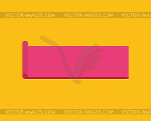 Towel for sunbathing on beach . Yellow sand. - vector clip art