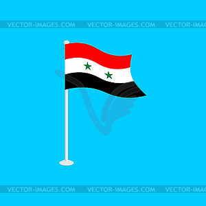 Syria flag. National Syrian Symbol - royalty-free vector clipart