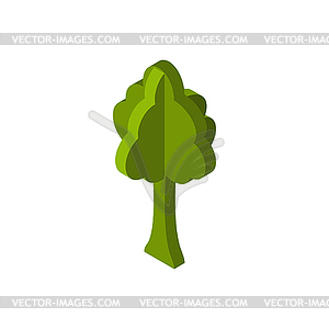 Tree Isometric style . Wood - vector clipart