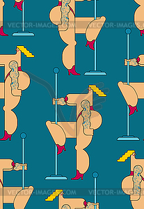 Night club pattern seamless. Striptease stripper - vector image