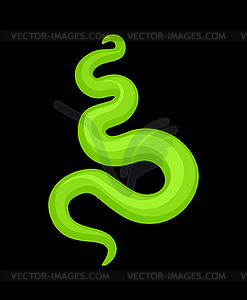 Green smoke . acid evaporation Chemical. illustra - vector image