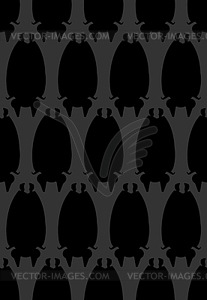 Bat pattern seamless. Night animals ornament. - vector clipart