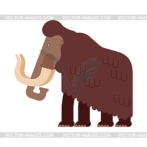 Мамонт. Доисторический слон. Джан - клипарт в векторе / векторное изображение